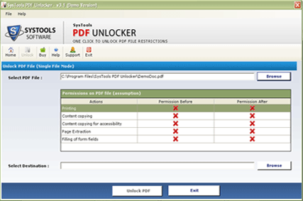Password protected PDF unlock online or to unlock PDF files with PDF Unlocker